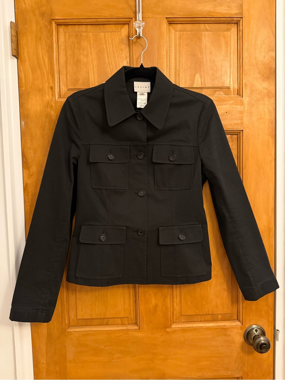 Celine Vintage 2000’s Black Utility Jacket